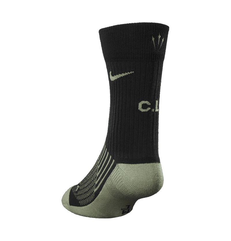 NOCTA SOCK BLACK GREEN 3QUARTER BACK LEFT fe6645d3 76d7 4fc0 9476 89477225e8c9