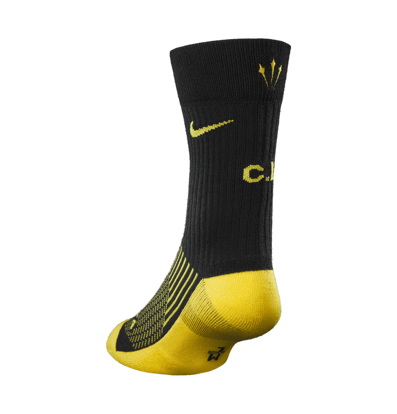 NOCTA SOCK BLACK YELLOW 3QUARTER BACK LEFT 0f7176e6 3c35 411d 9256 bd8c58308f14