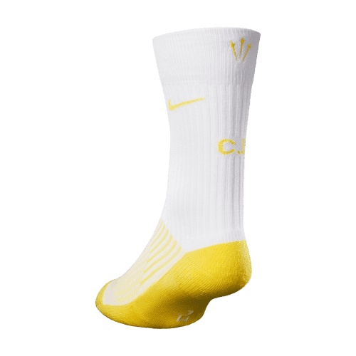 NOCTA SOCK WHITE YELLOW 3QUARTER BACK LEFT