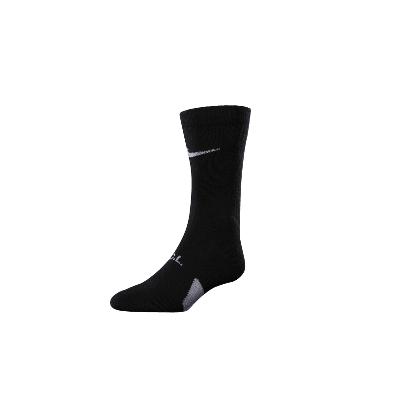 YB SOCK BLACK FRONT 3QUARTER